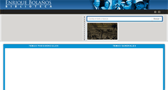 Desktop Screenshot of enriquebolanos.org