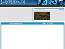 Tablet Screenshot of enriquebolanos.org